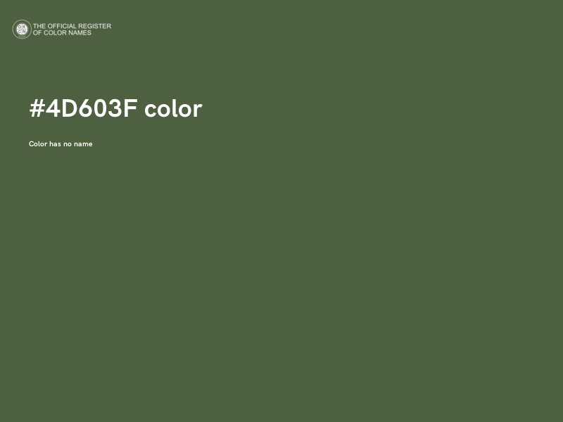 #4D603F color image