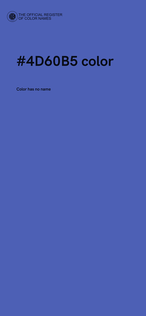 #4D60B5 color image