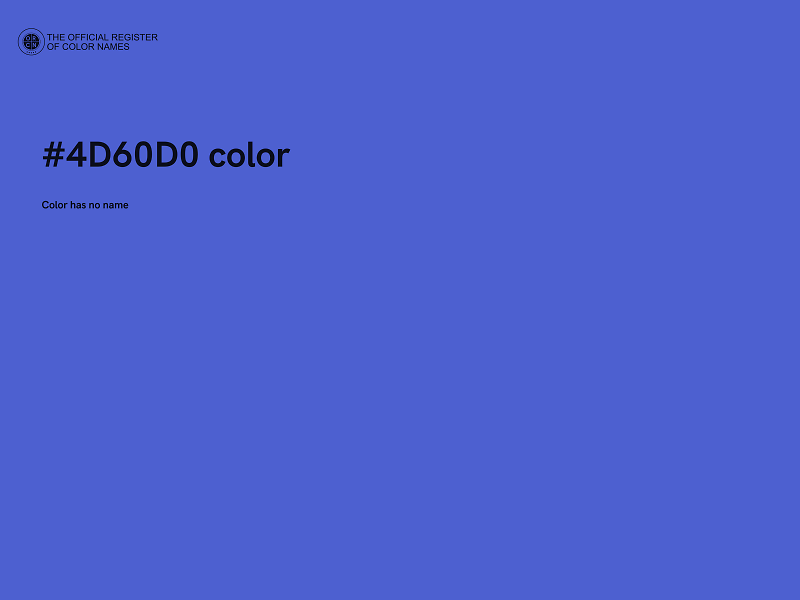 #4D60D0 color image
