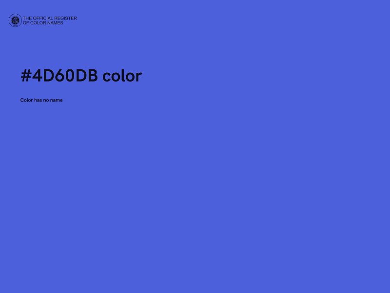 #4D60DB color image