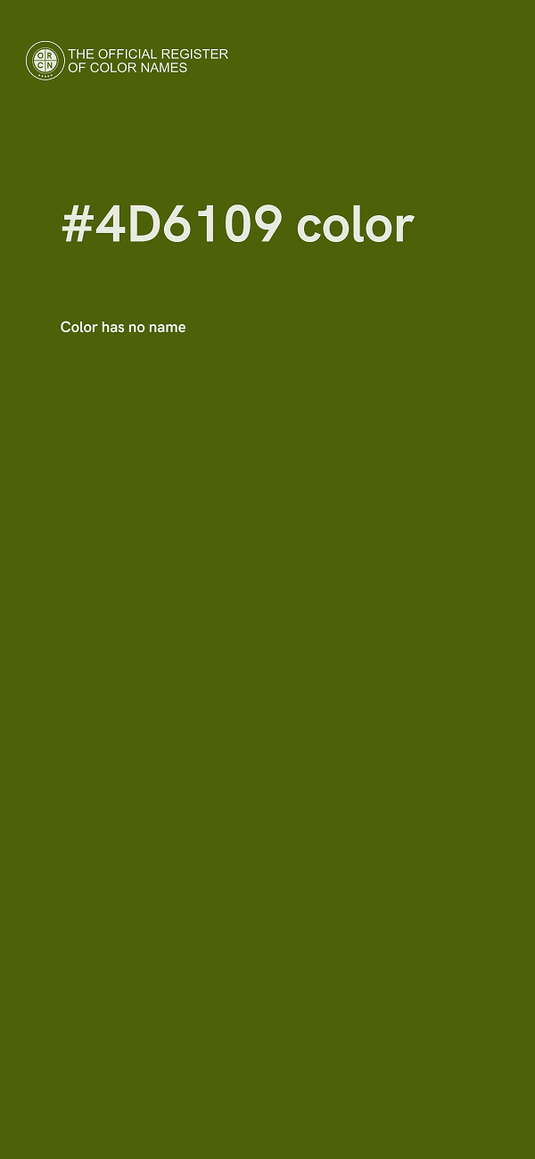 #4D6109 color image