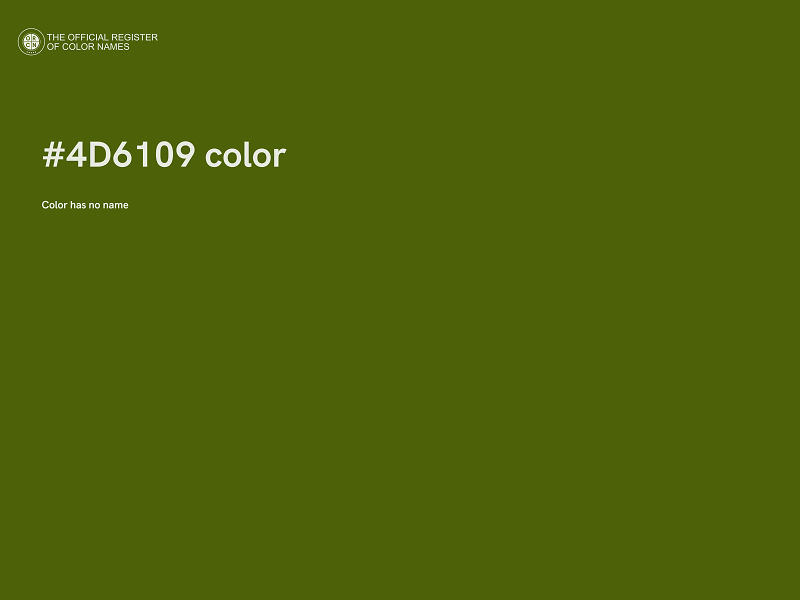 #4D6109 color image