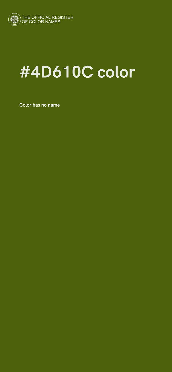 #4D610C color image
