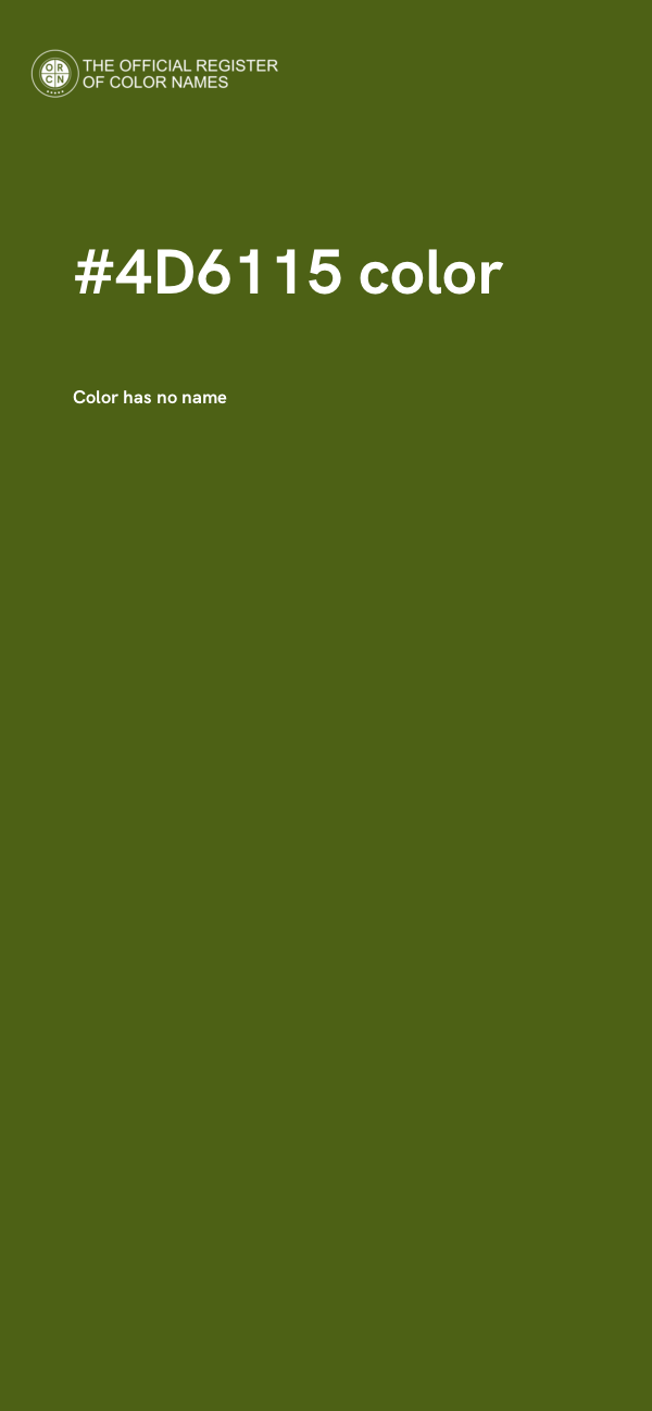 #4D6115 color image