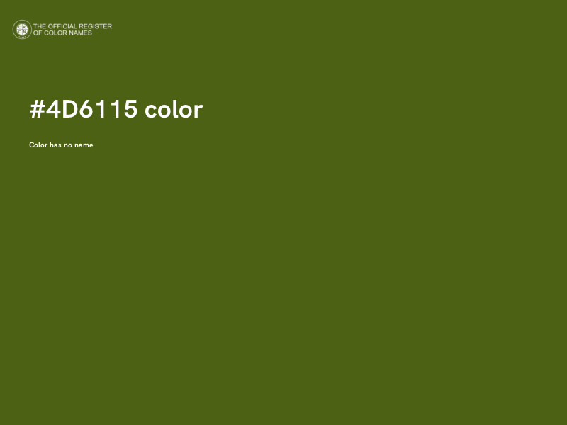 #4D6115 color image
