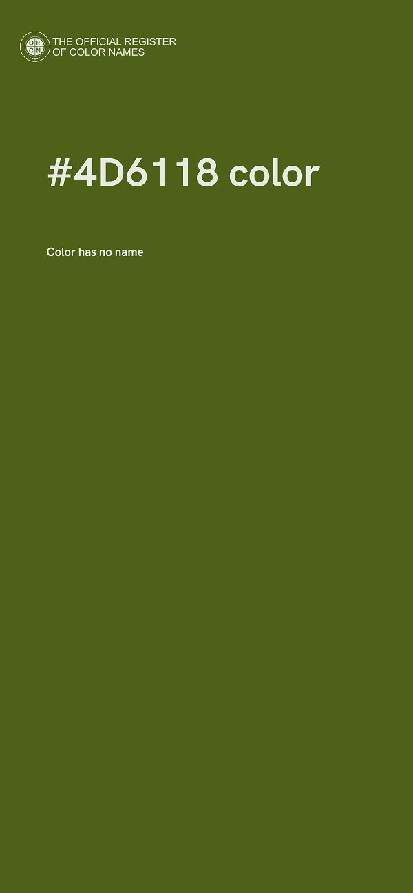 #4D6118 color image