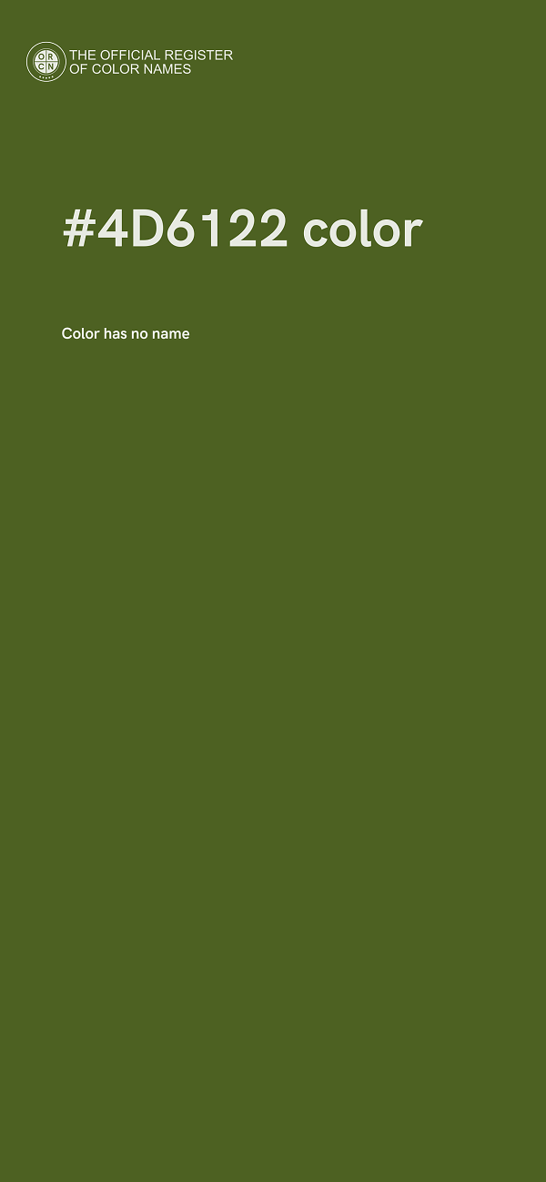 #4D6122 color image