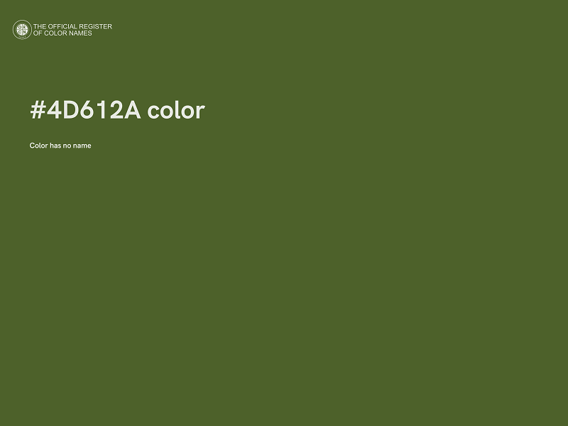 #4D612A color image