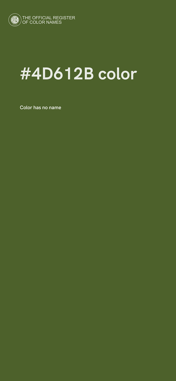 #4D612B color image