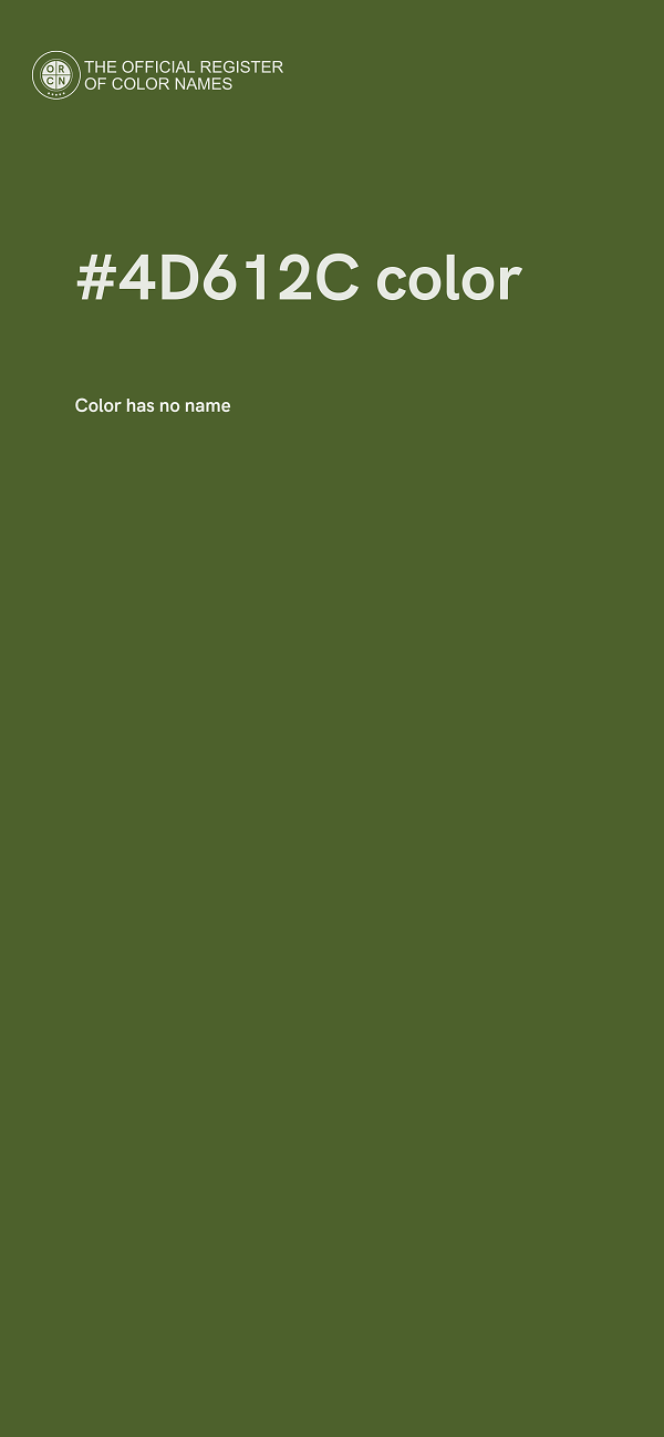 #4D612C color image