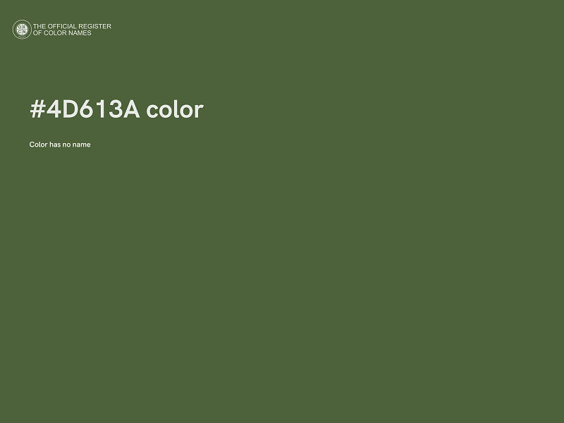 #4D613A color image