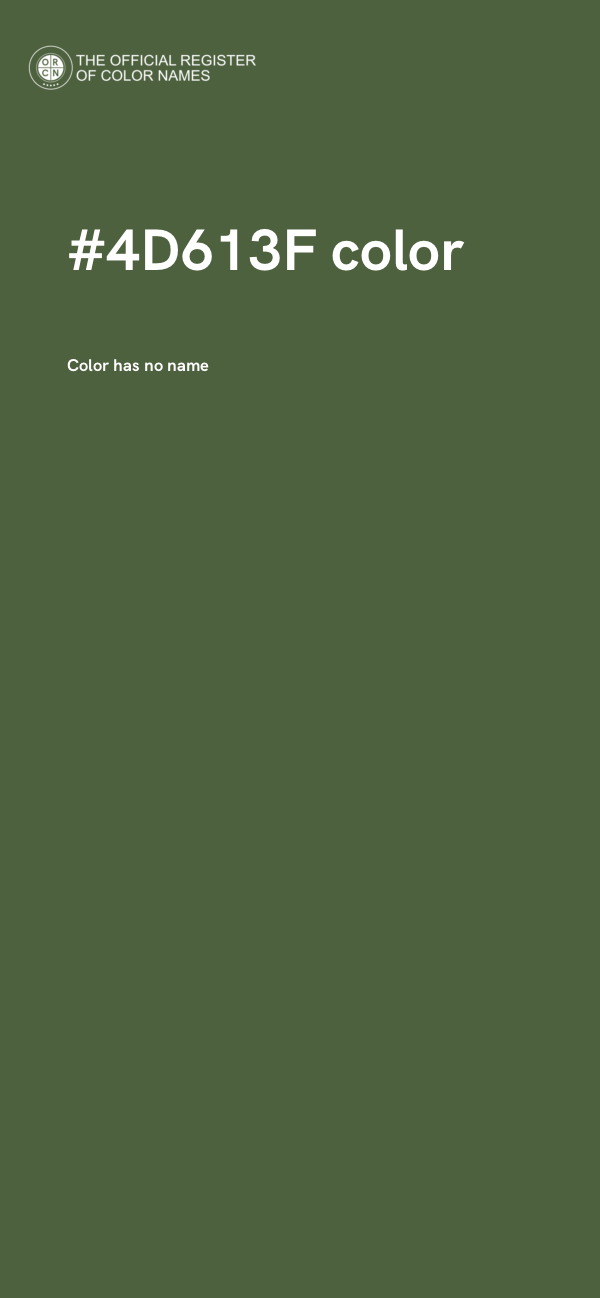 #4D613F color image