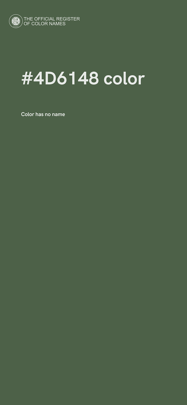 #4D6148 color image