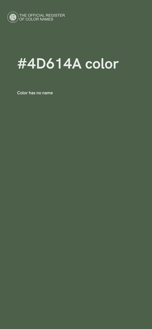 #4D614A color image