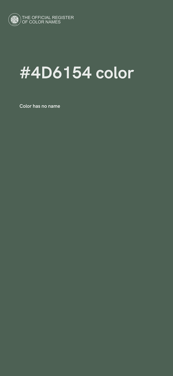 #4D6154 color image