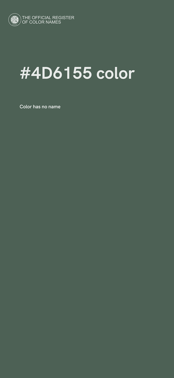 #4D6155 color image