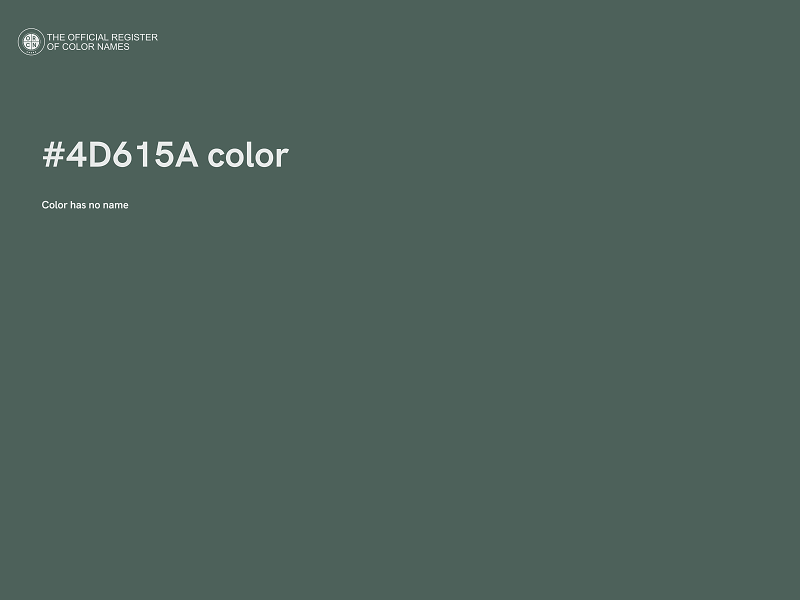 #4D615A color image