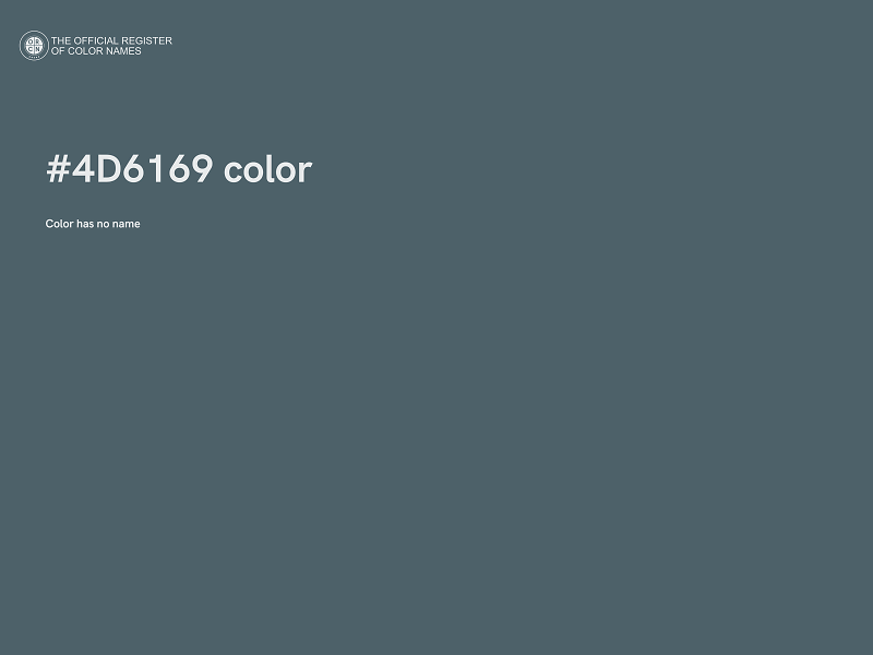 #4D6169 color image