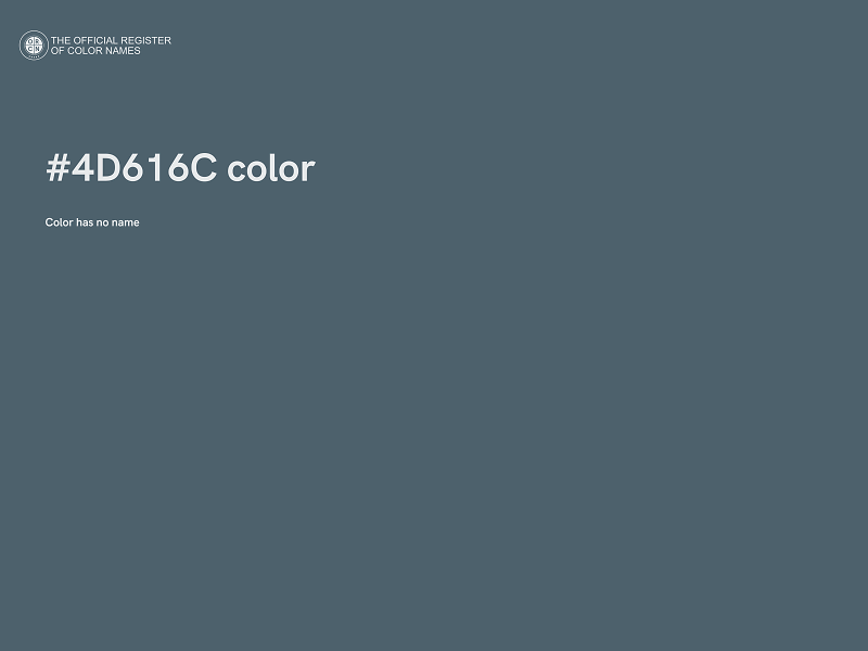 #4D616C color image