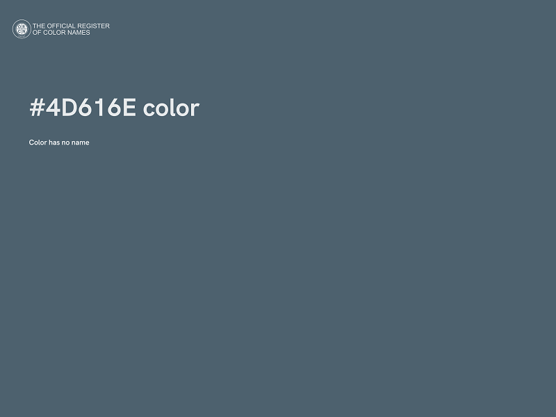 #4D616E color image