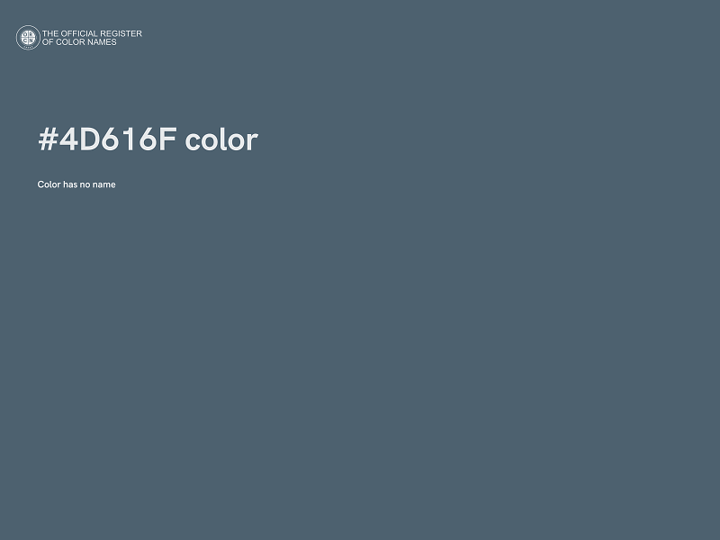 #4D616F color image