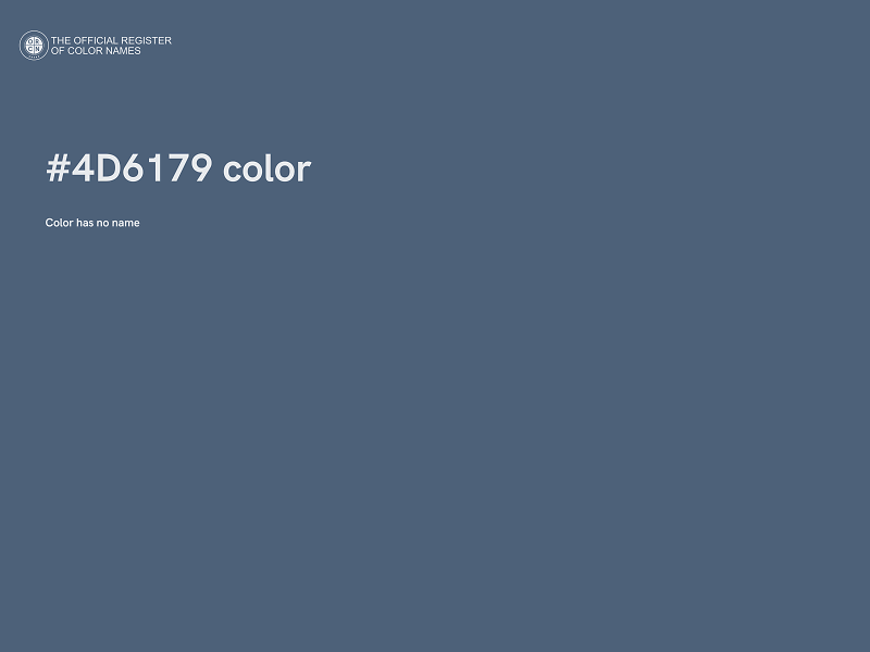 #4D6179 color image