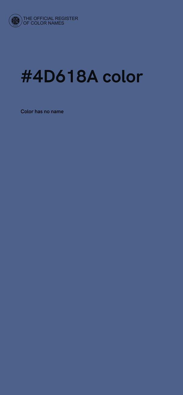 #4D618A color image