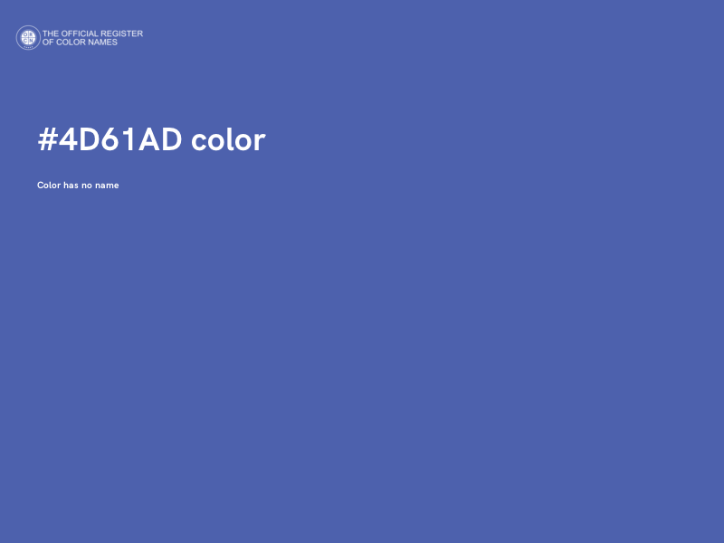 #4D61AD color image