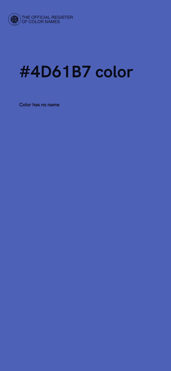 #4D61B7 color image