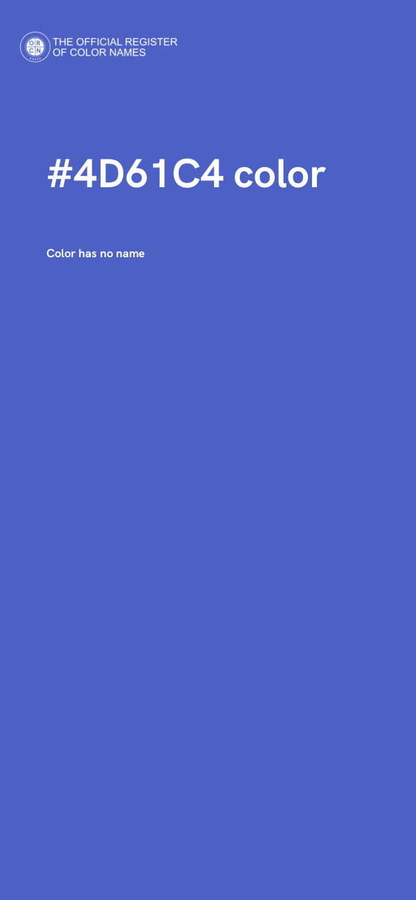 #4D61C4 color image
