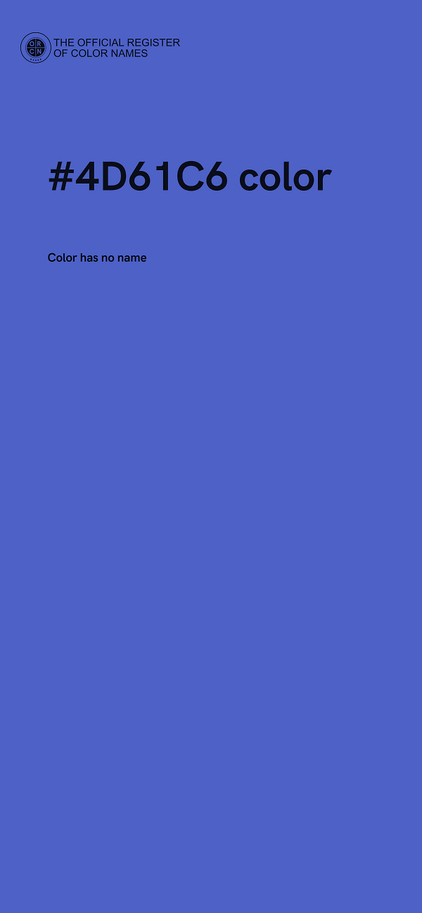#4D61C6 color image