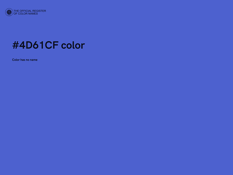#4D61CF color image