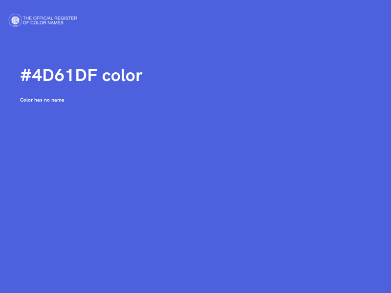 #4D61DF color image