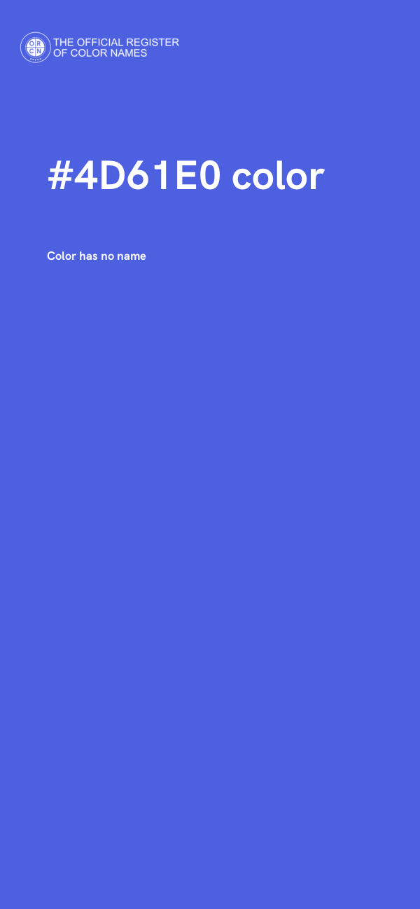 #4D61E0 color image