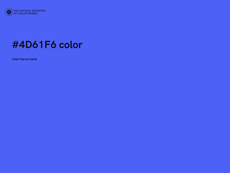 #4D61F6 color image