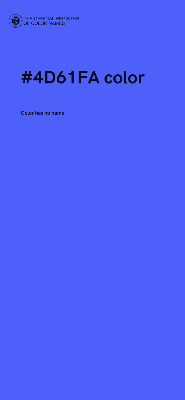 #4D61FA color image