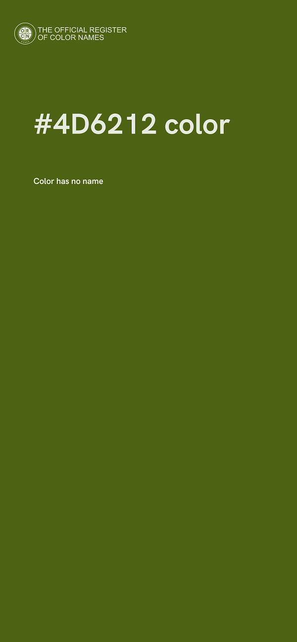 #4D6212 color image