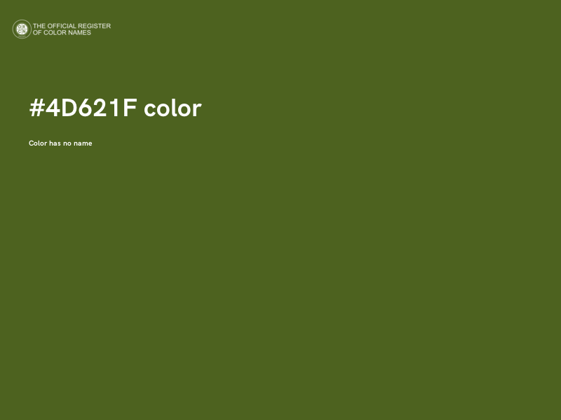 #4D621F color image