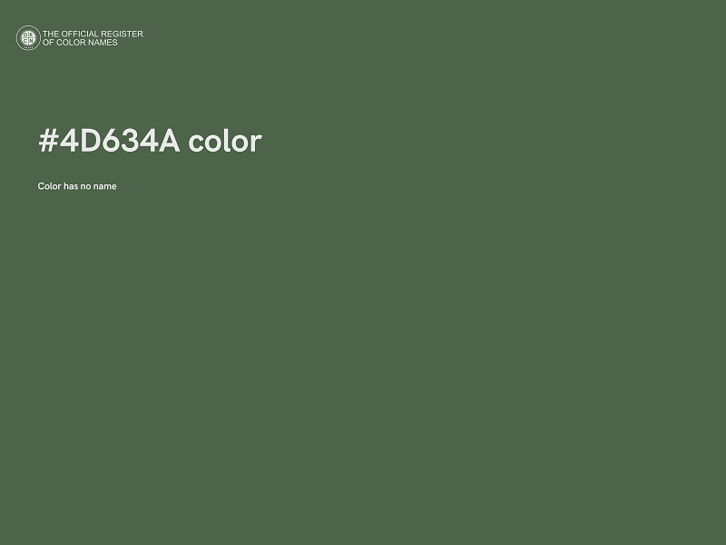 #4D634A color image