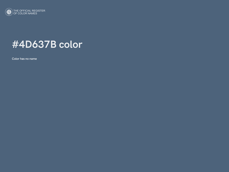 #4D637B color image