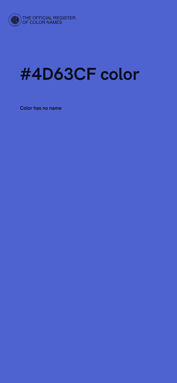 #4D63CF color image