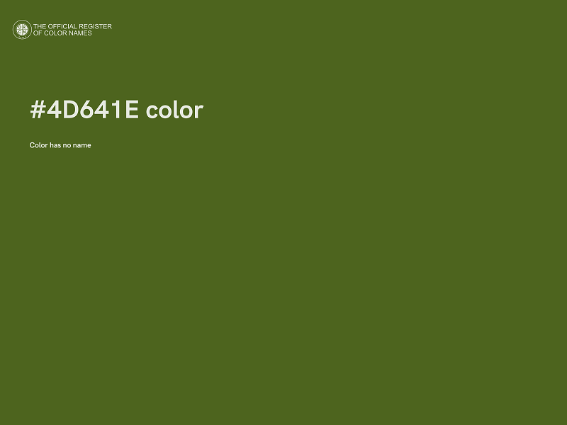 #4D641E color image