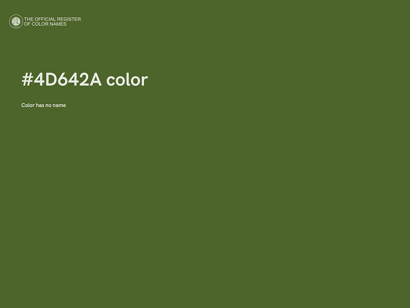 #4D642A color image