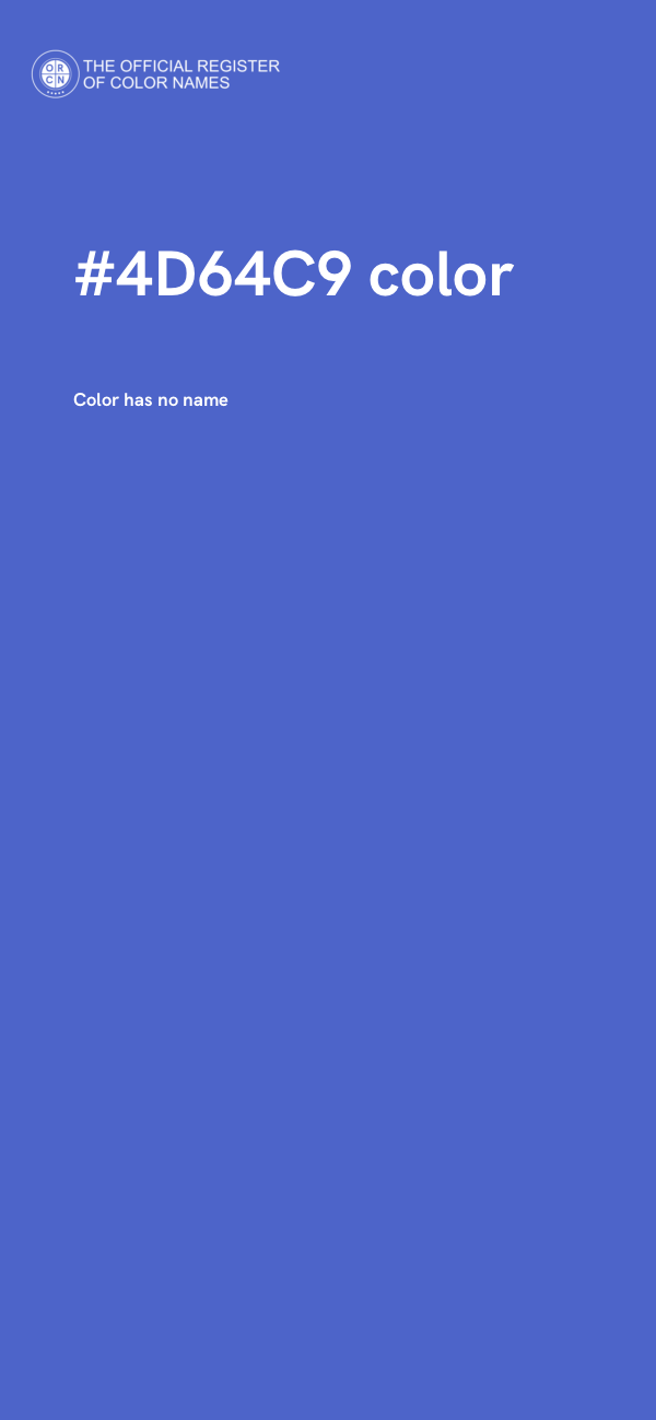 #4D64C9 color image