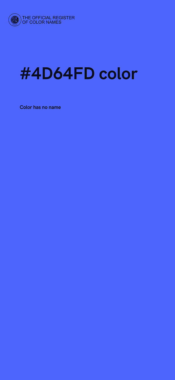#4D64FD color image