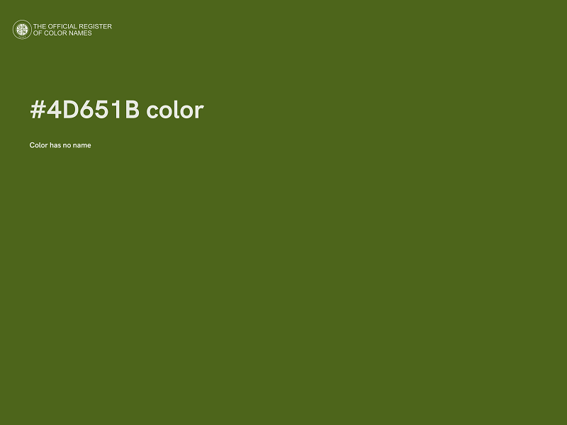 #4D651B color image