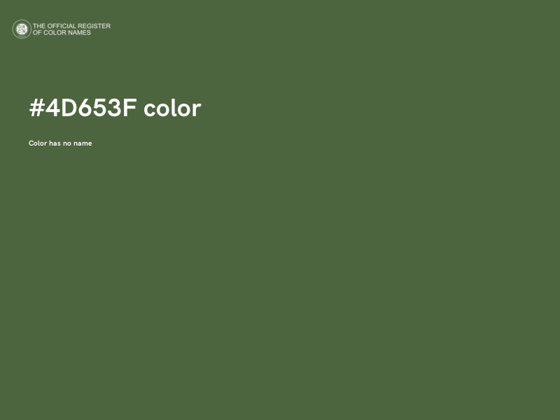 #4D653F color image