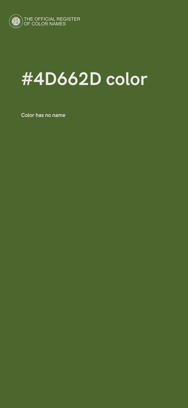 #4D662D color image