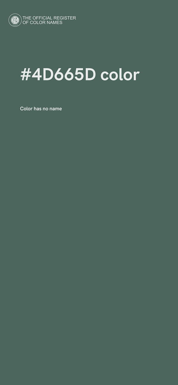 #4D665D color image