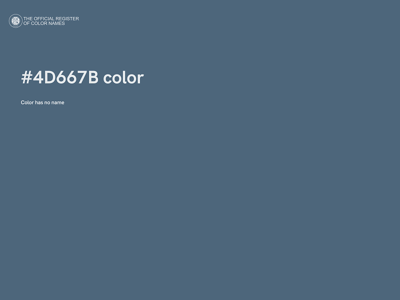 #4D667B color image